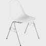 Eames Molded Plastic Side Chair,  Stacking Base