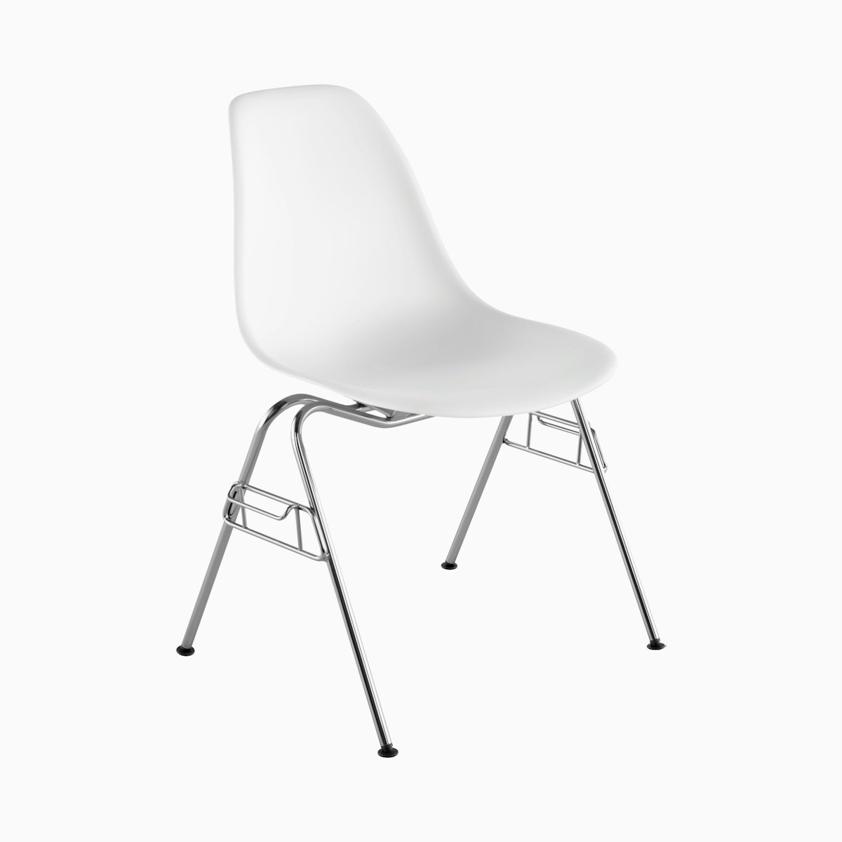 Eames Molded Plastic Side Chair, Stacking Base  Eames Molded Plastic Side Chair, Stacking Base