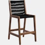 Duet Counter Stool - Walnut ,  Black