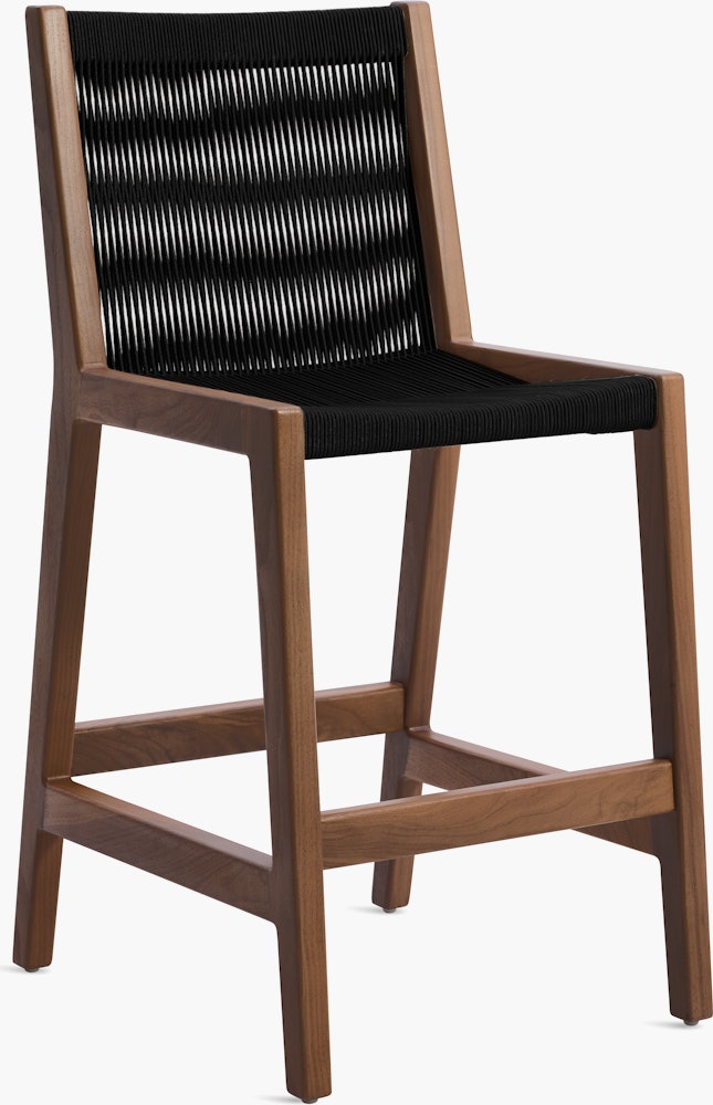 Duet Counter Stool - Walnut ,  Black