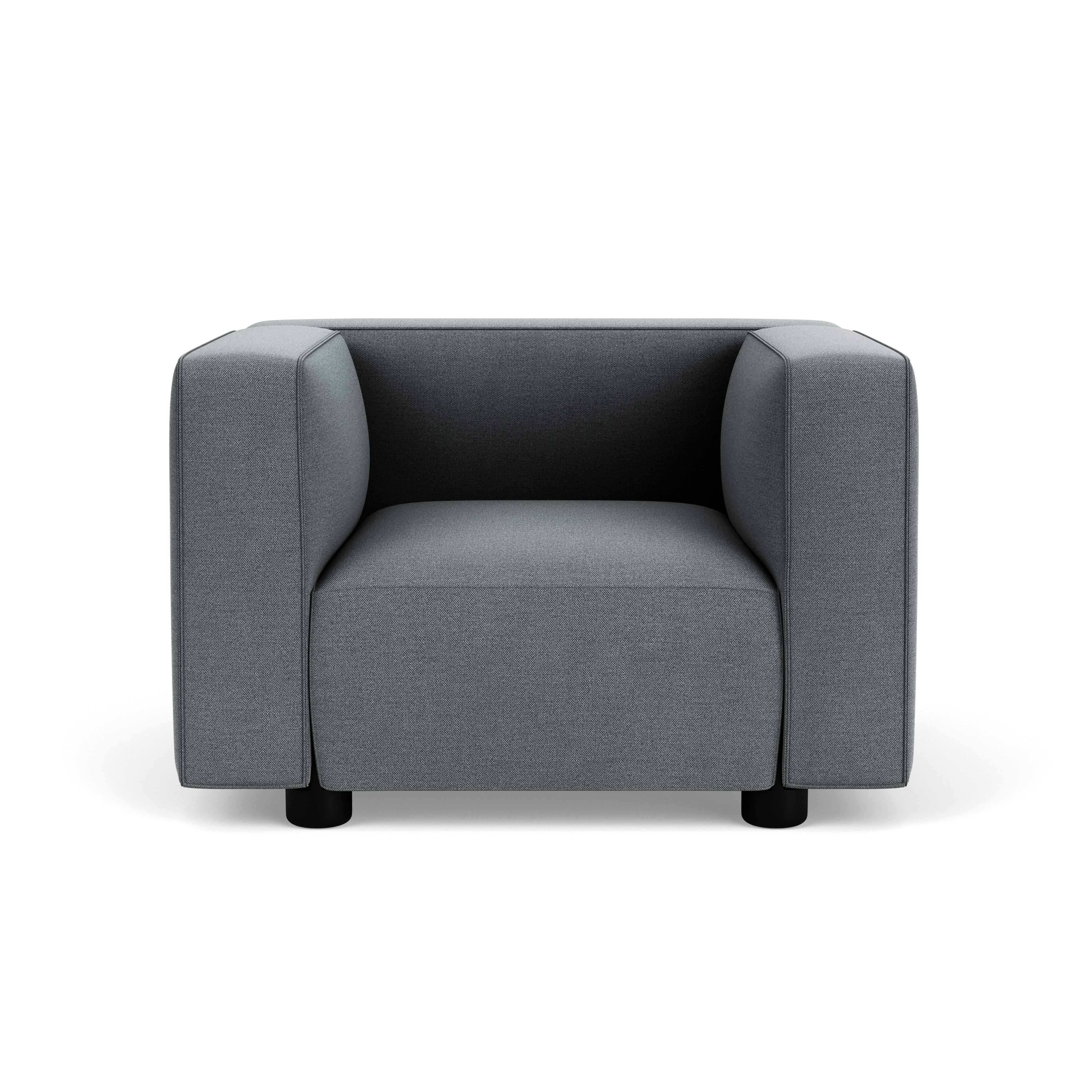 Barber Osgerby Armchair -  Black Lacquer,  Hourglass,  Iron