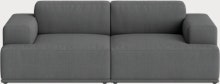 Connect Soft Modular Sofa,  2 Seater - Configuration 1,  Remix,  163 Dark Grey