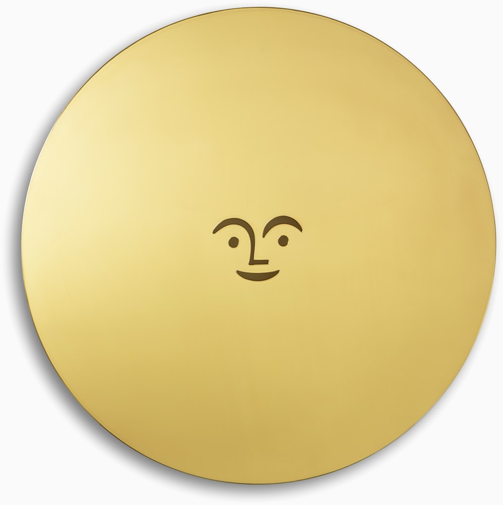 Girard Sun Metal Wall Relief - Brass
