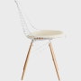 Eames Dowel-Leg Wire Chair with Seat Pad (DKW.5)