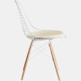 Eames Dowel-Leg Wire Chair with Seat Pad (DKW.5)