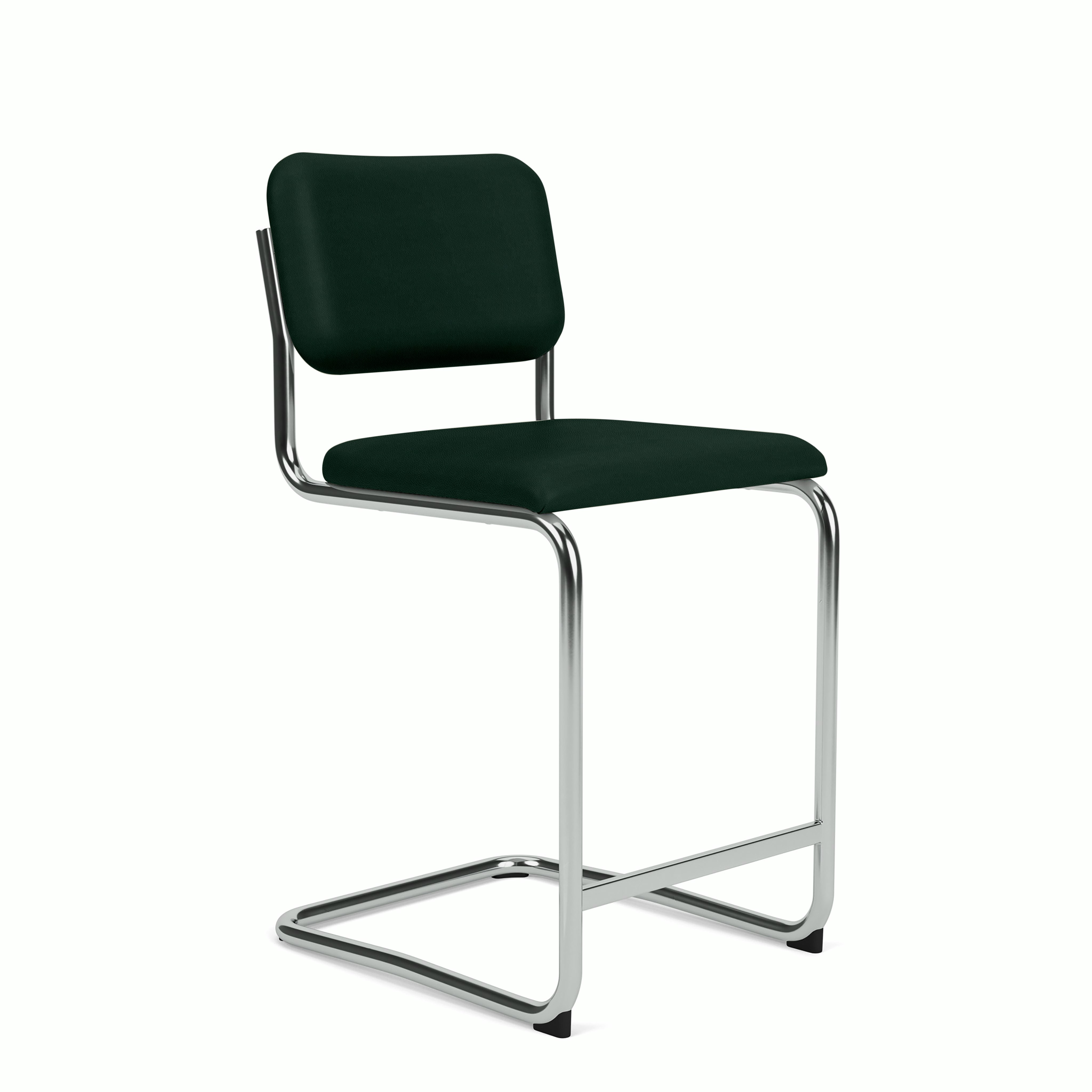 Cesca Counter Stool - Volo Leather,  Arbor Shade