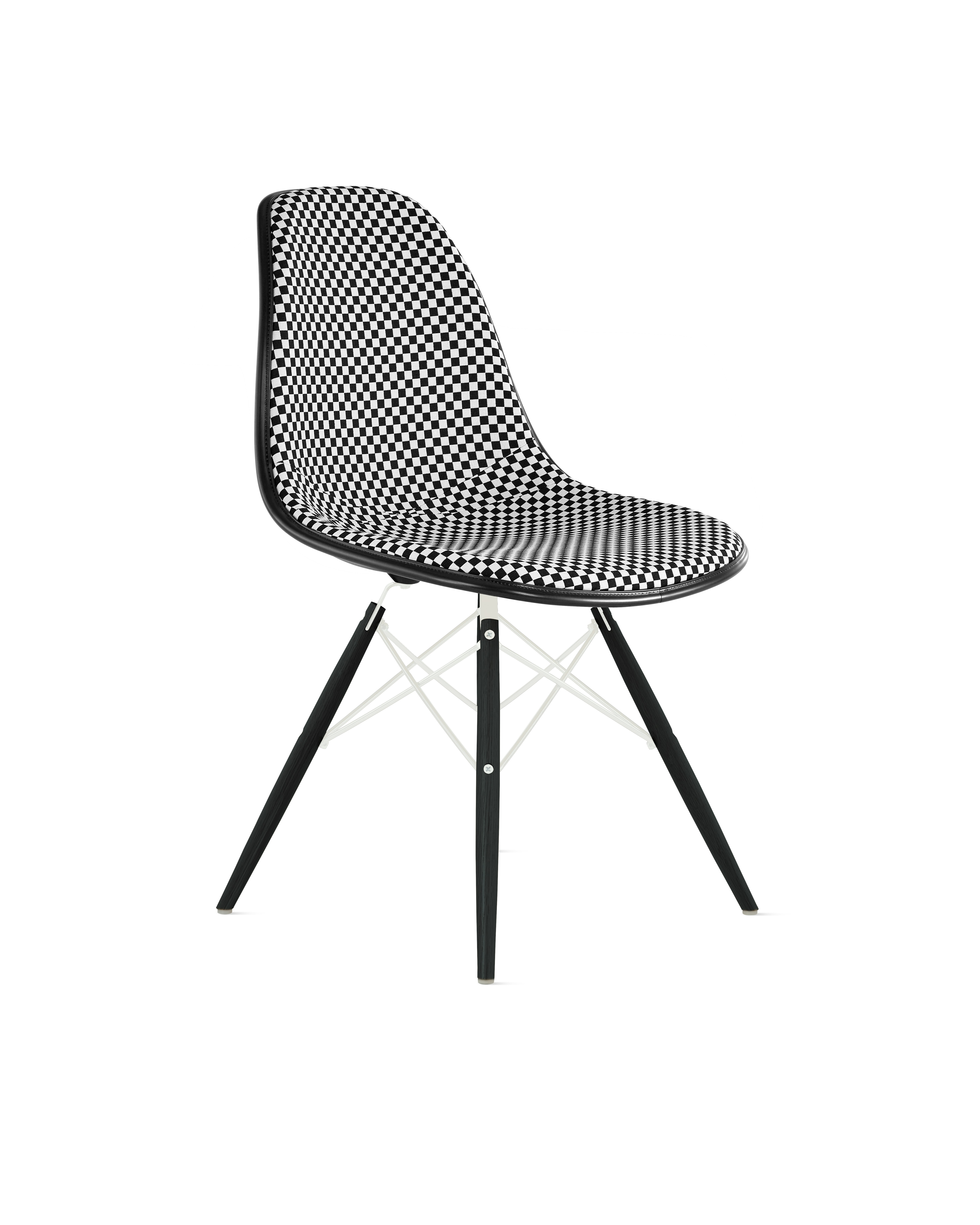Eames Upholstered Molded Plastic Side Chair