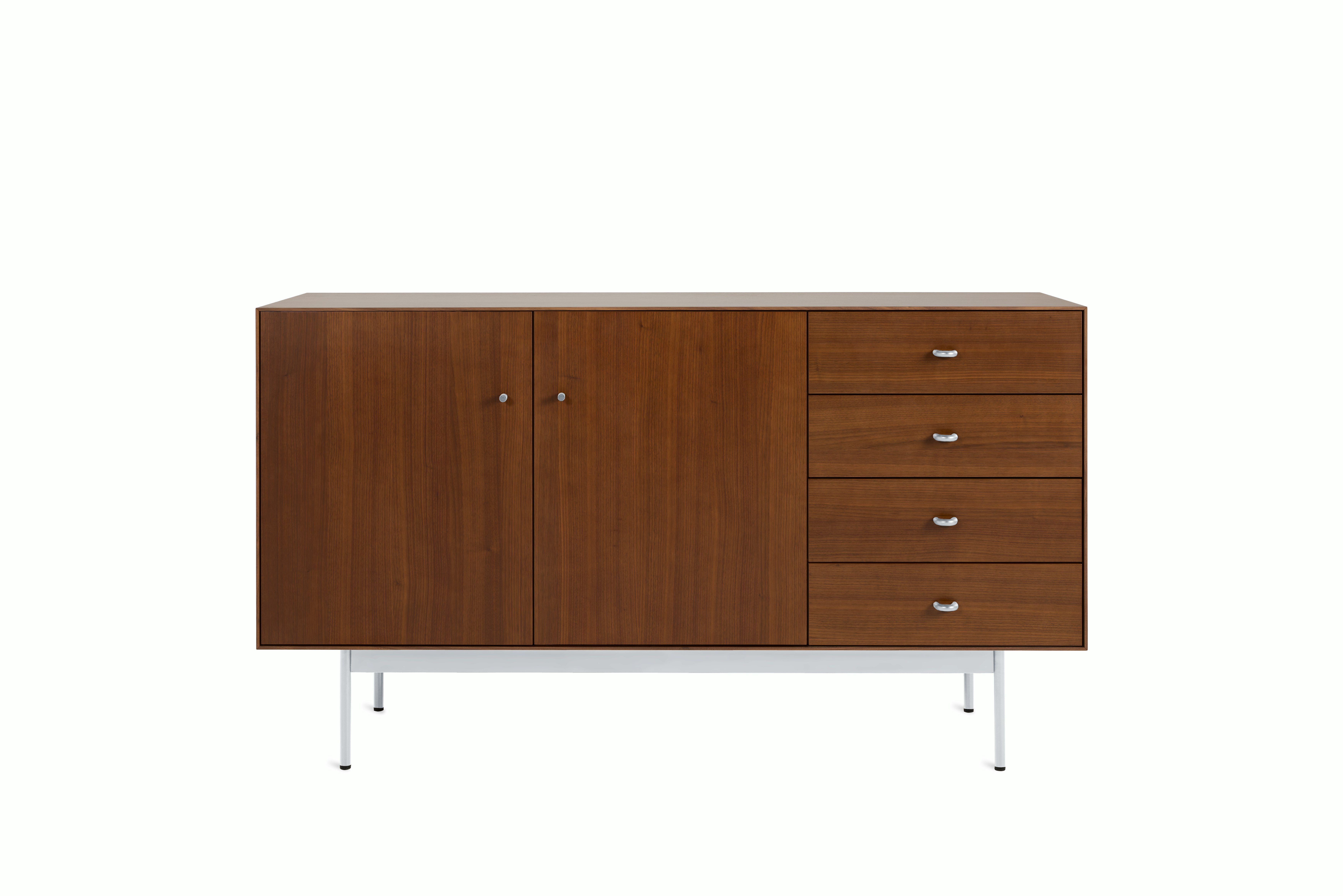 Loop Credenza - Walnut,  Chrome