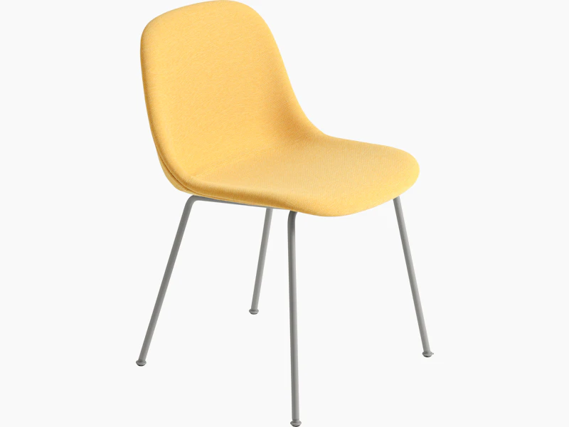 Fiber side chair tube steelcut quartet 434 grey