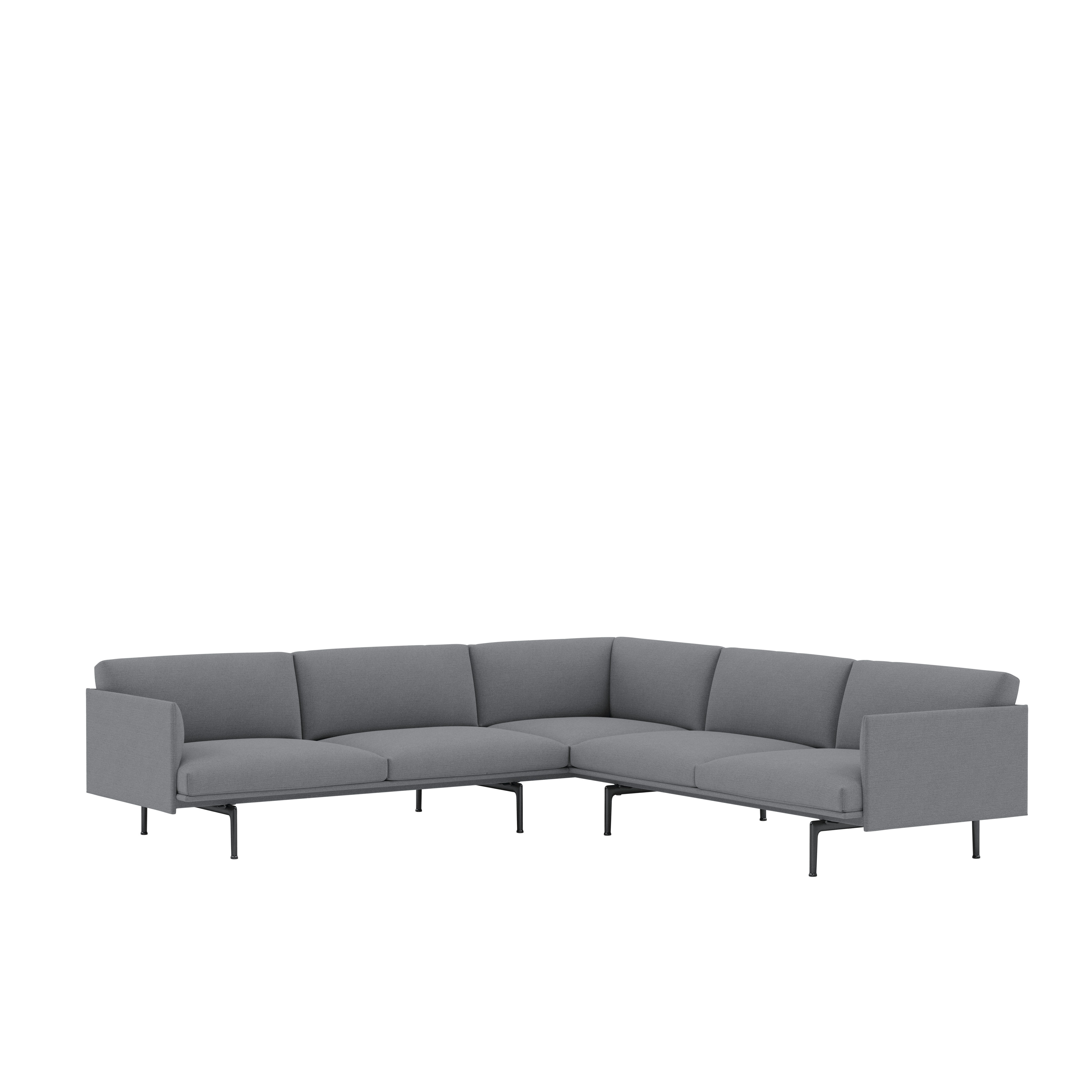 Outline Corner Sectional - Ocean,  80 Asphalt