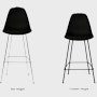 Eames Upholstered Molded Plastic Stool