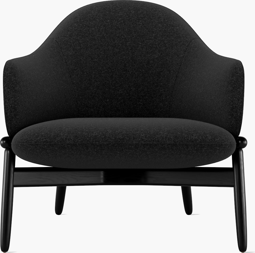 ReFrame Lounge Chair - Mid Back,  Pecora,  Basalt,  Ebony Ash