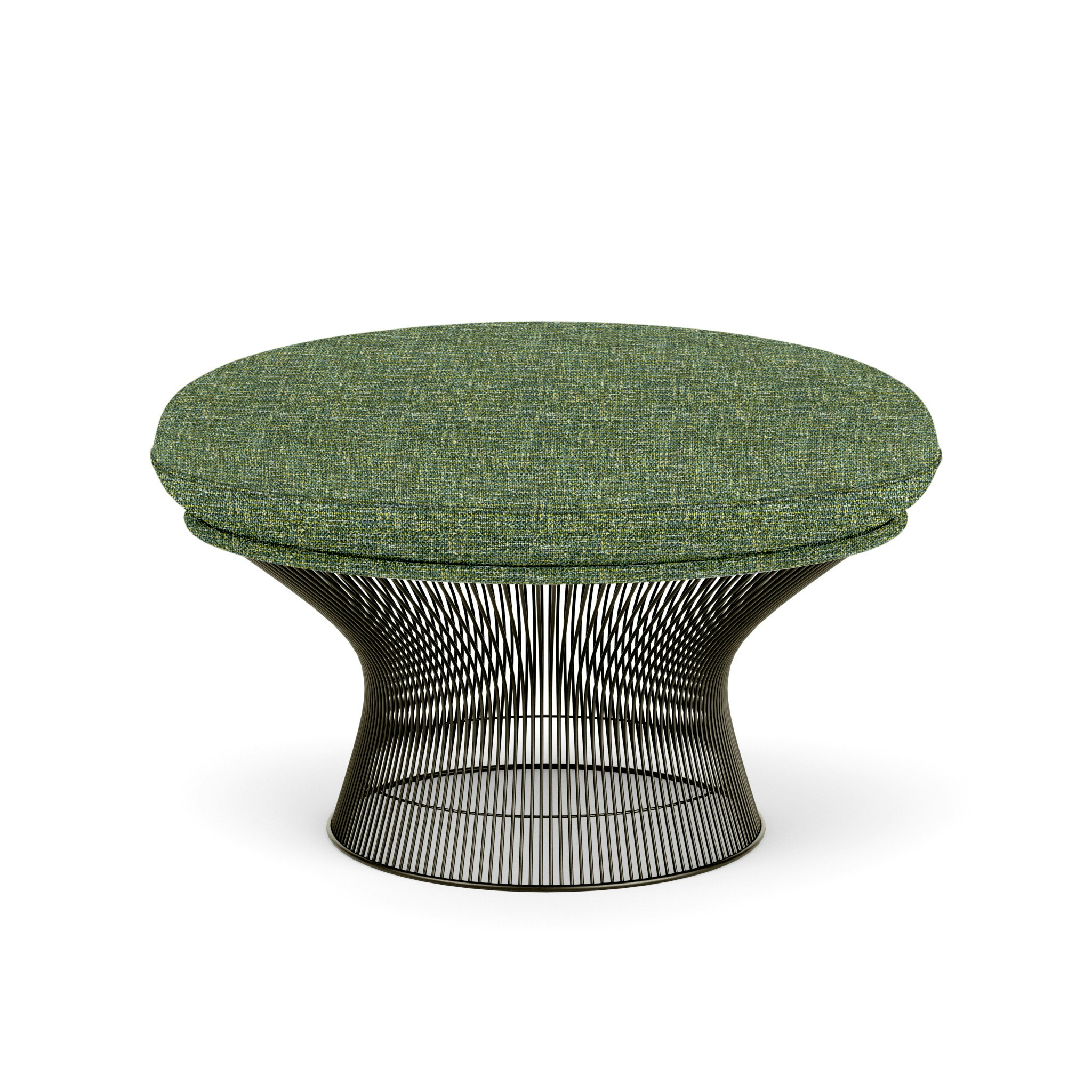 Platner Ottoman - Metallic Bronze,  Rebel,  Turquoise