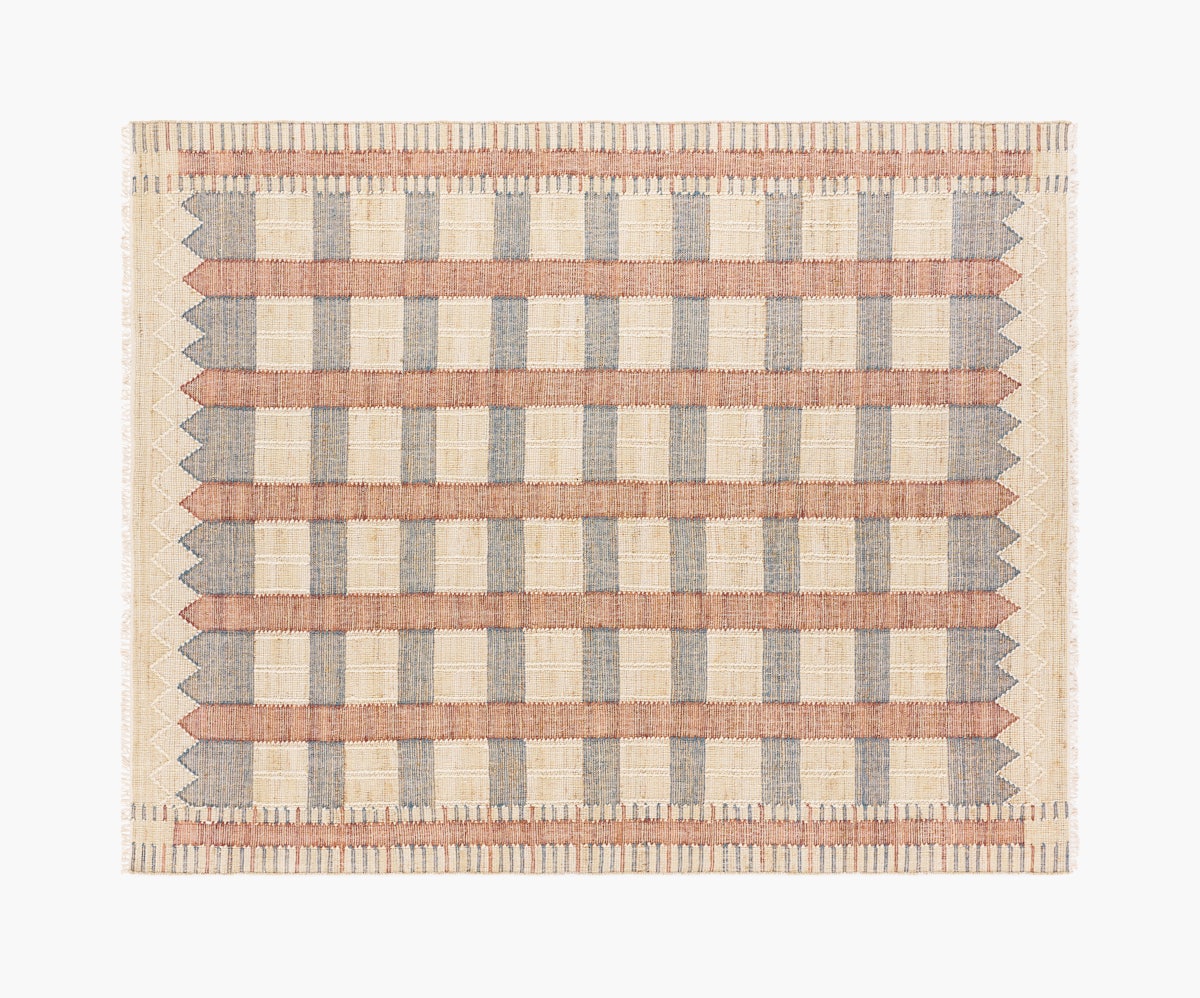 Handloom wool carpet tortora - Detail