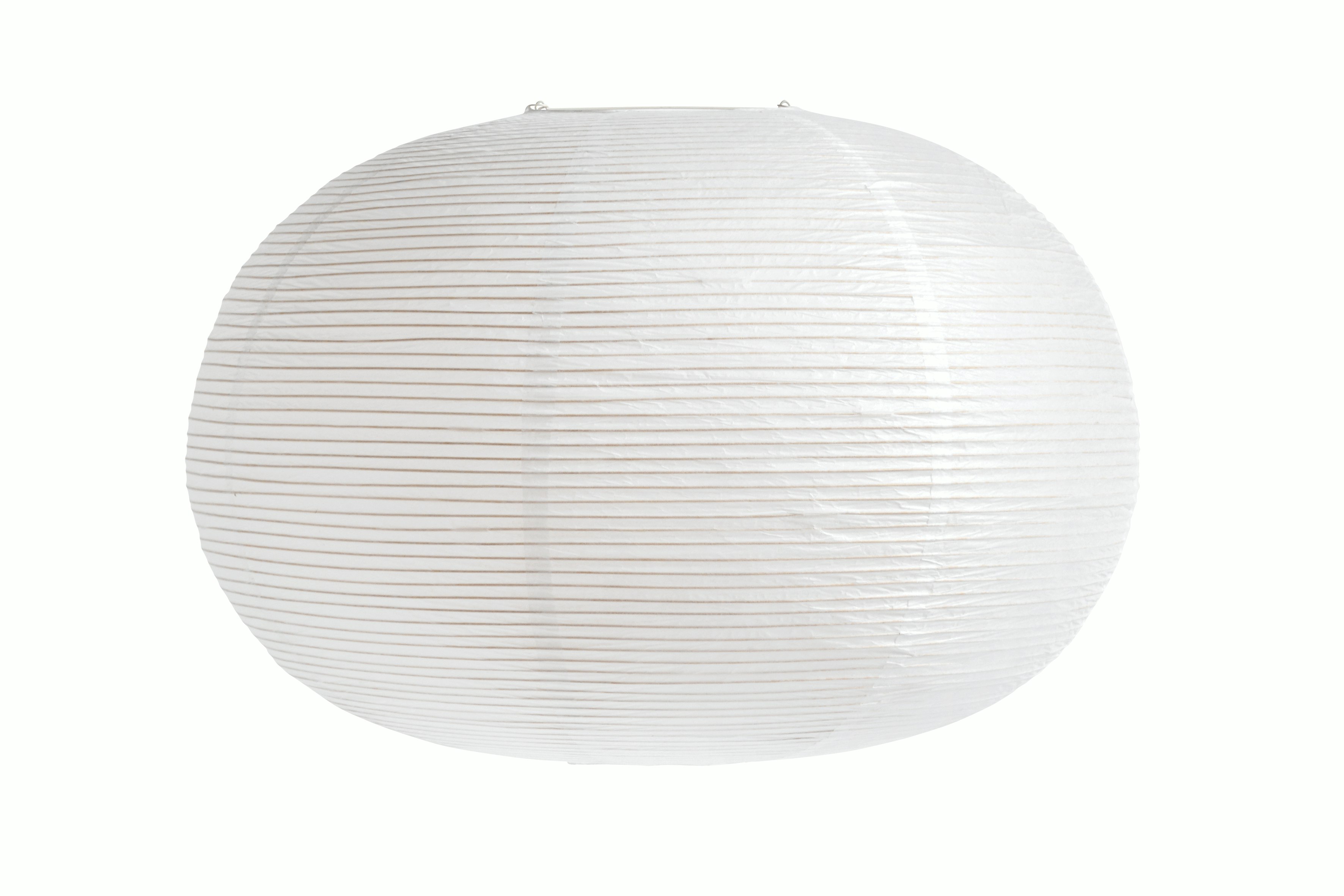 large white paper lampshade