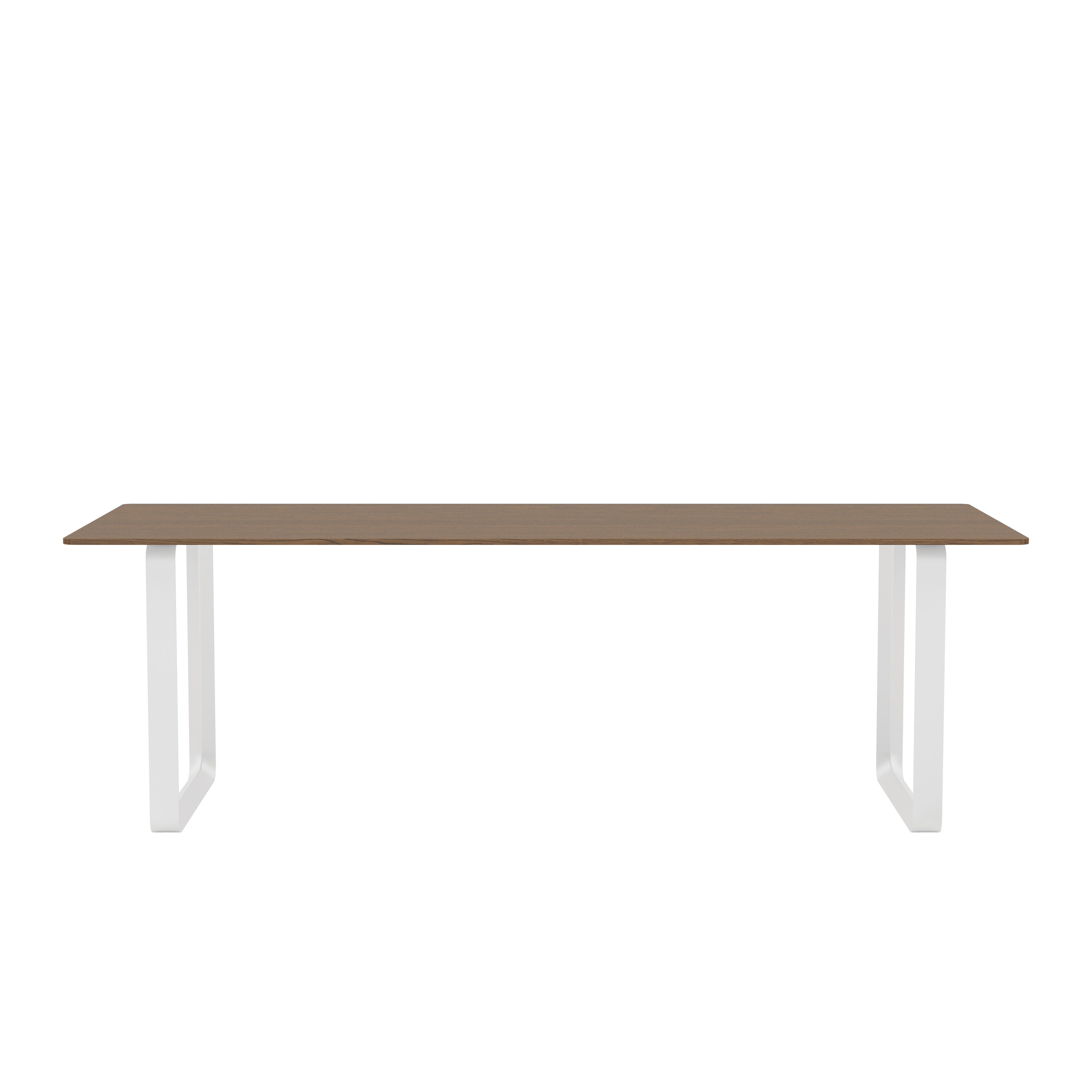 70/70 Table - 89" x 35"",  Solid Smoked Oak/White"