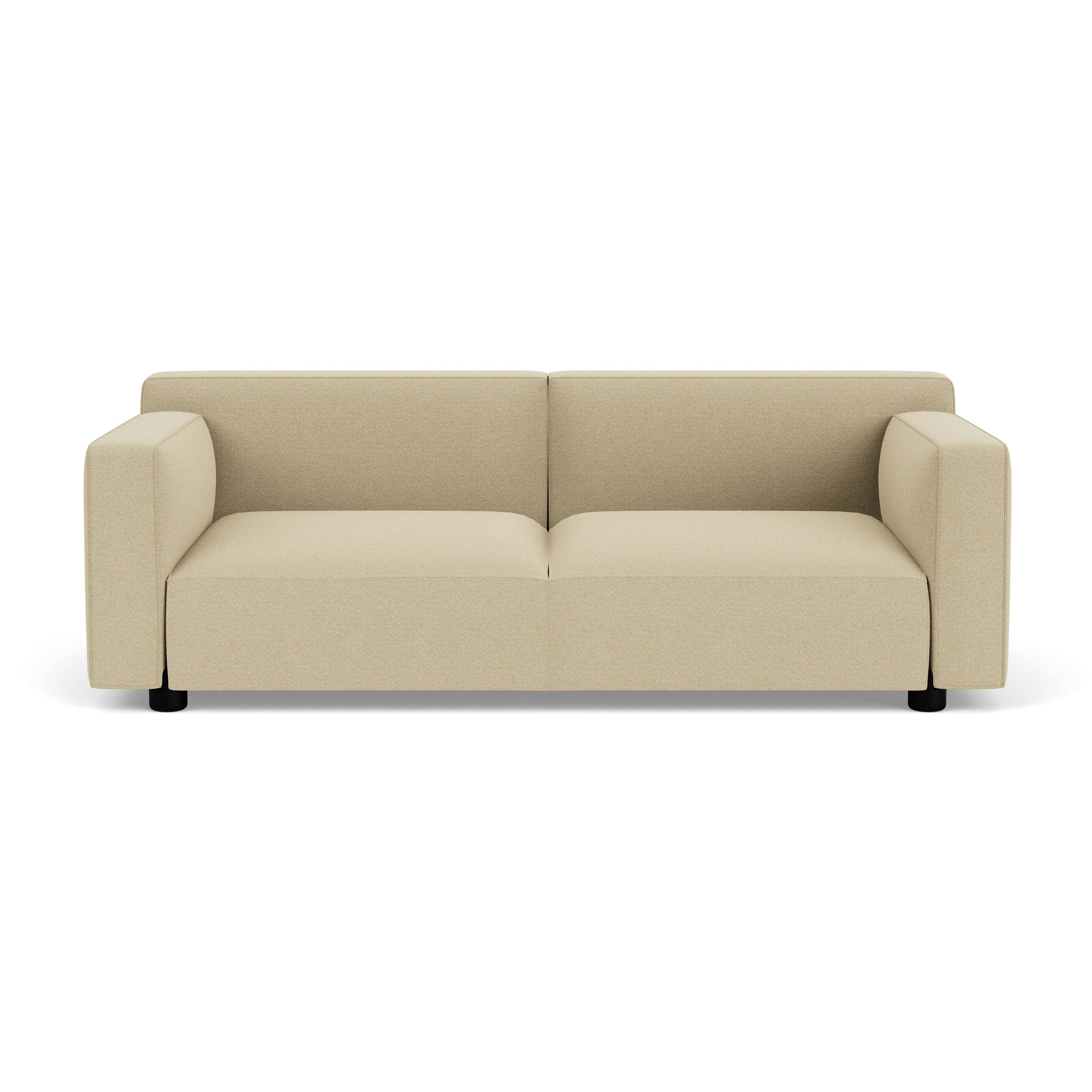 Barber Osgerby Sofa - Three Seater, Classic Boucle, Neutral, Jet Black