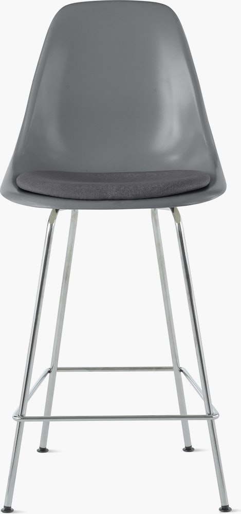Eames Molded Plastic Counter Stool with Seat Pad (DWR)