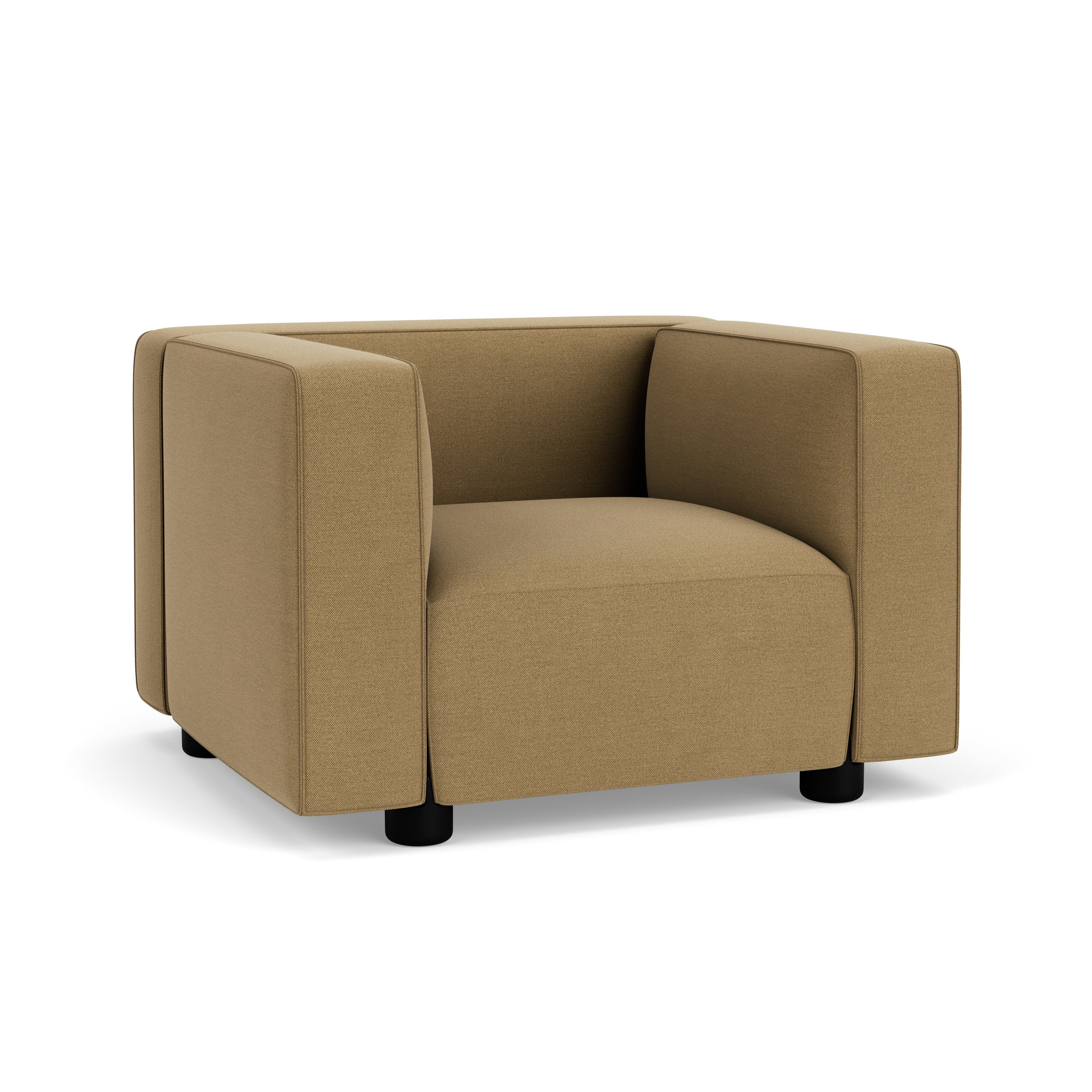 Barber Osgerby Armchair -  Black Lacquer,  Hourglass,  Latte