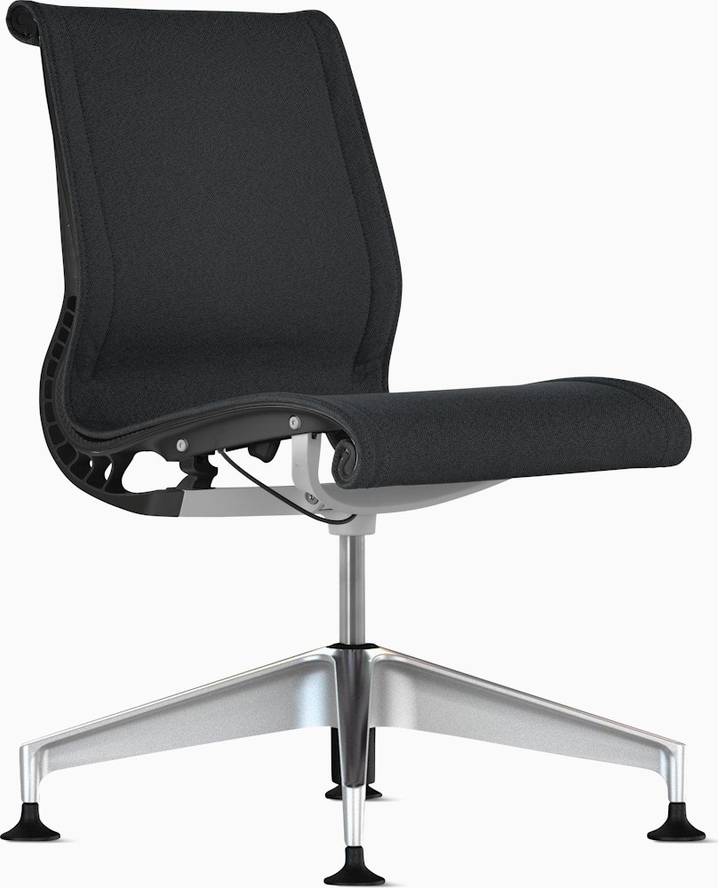Setu Fixed Side Chair, Armless