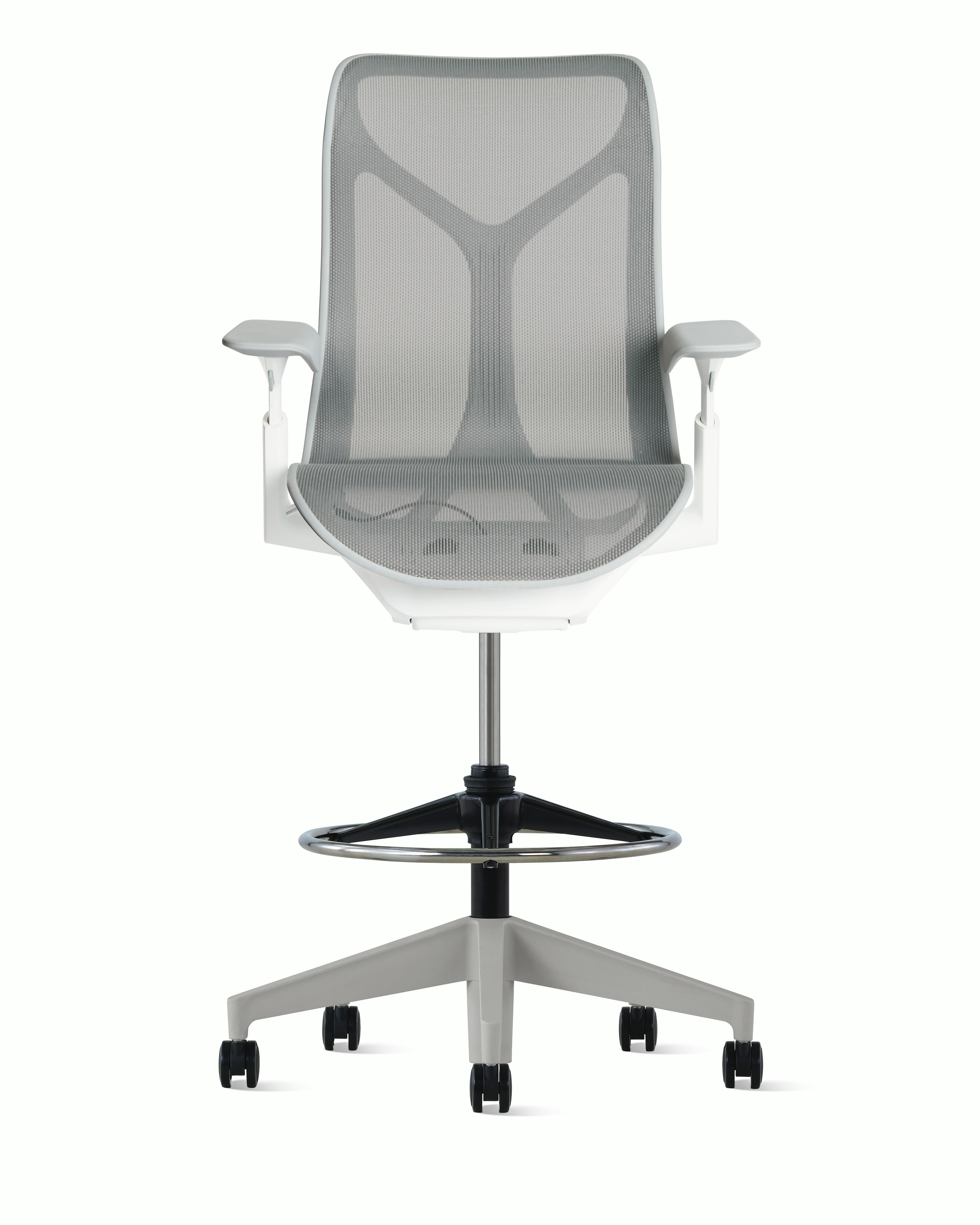 Cosm Stool Mid Back Adjustable Arm