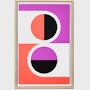 Nelson Pop Art Two Split Circles Poster