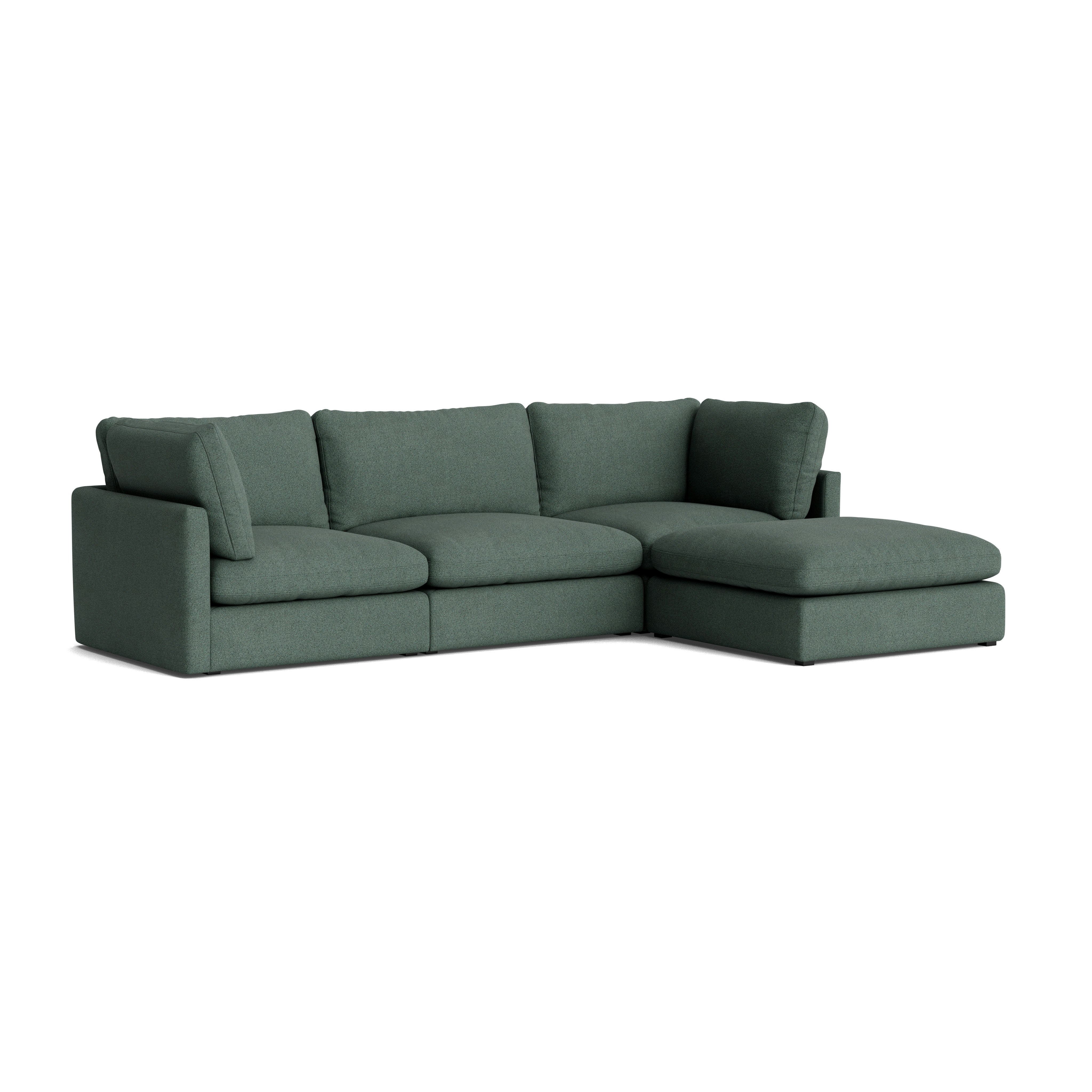 Hackney Lounge Compact Sectional - Pecora, Green