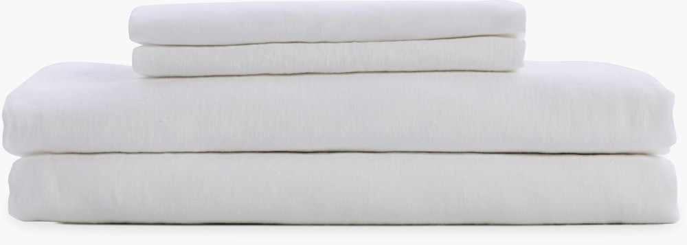 Design Within Reach Sheet Set - Linen,  Queen,  white