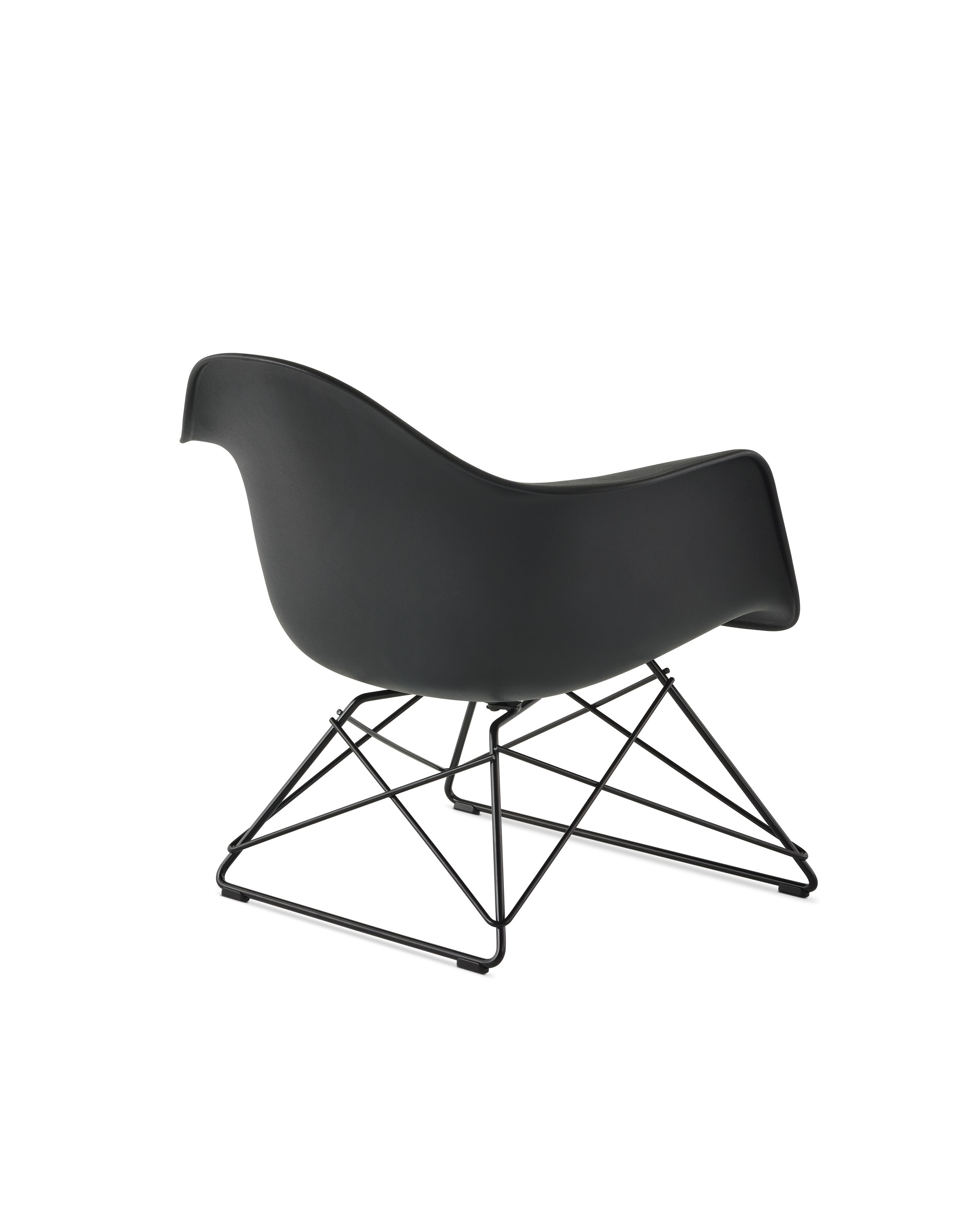 Eames Molded Plastic Low Wire Base Armchair LAR