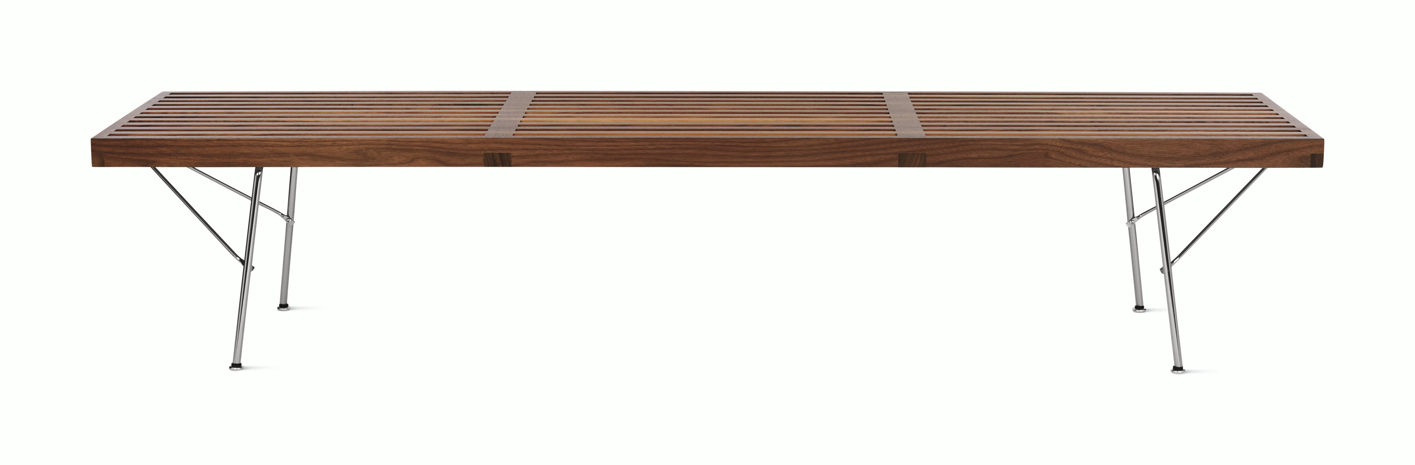 Nelson Platform Bench Walnut