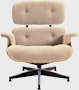 Eames Lounge Chair - Walnut,  Mohair Supreme,  Capiz