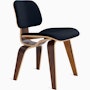 Eames Molded Plywood Dining Chair Wood Base (DCW) Eames Molded Plywood Dining Chair Wood Base (DCW), Upholstered