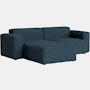 Mags Soft Low Modular Sectional - Pecora, Blue