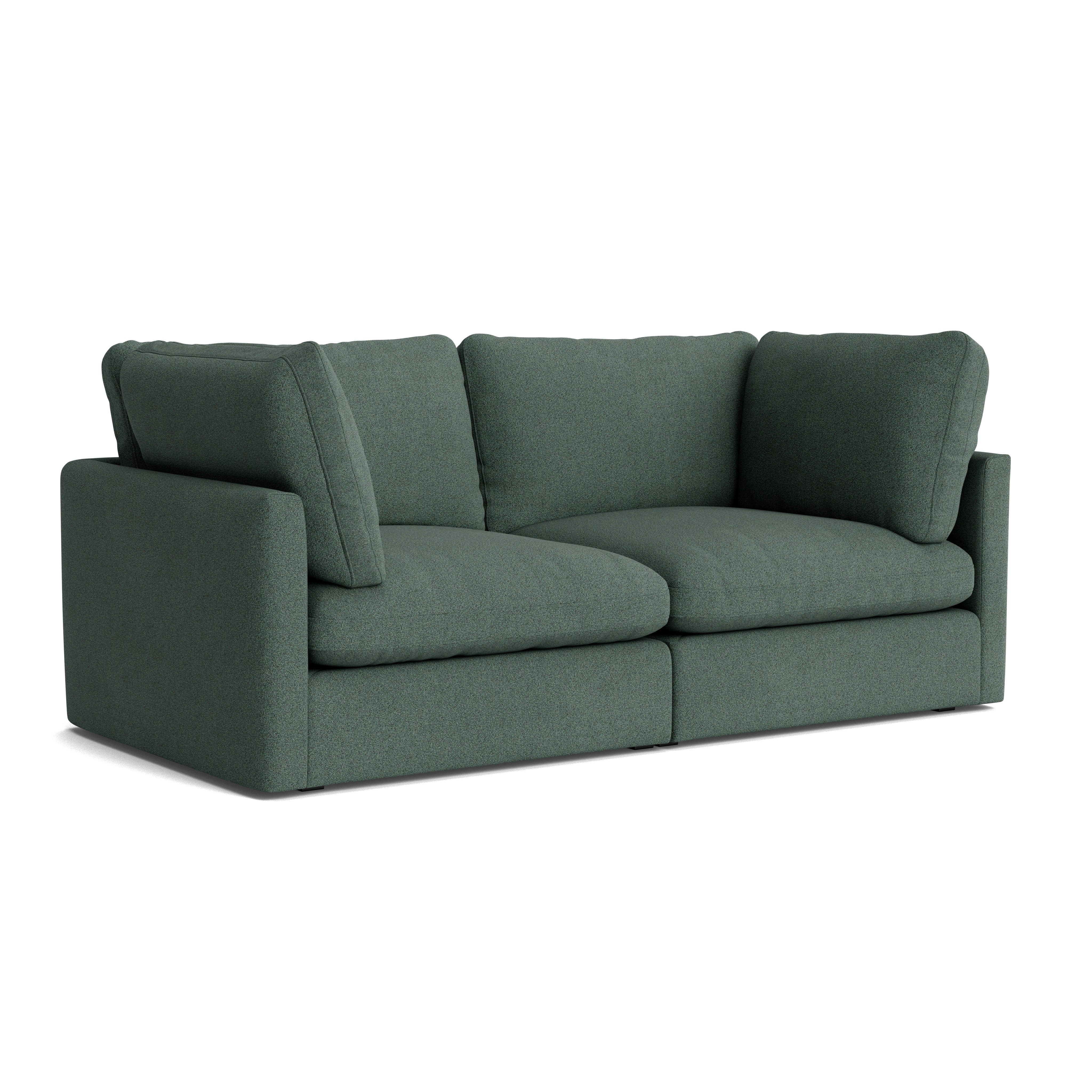 Hackney Compact 2 Seat Sofa - Pecora, Green