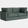 Hackney Compact 2 Seat Sofa - Pecora, Green