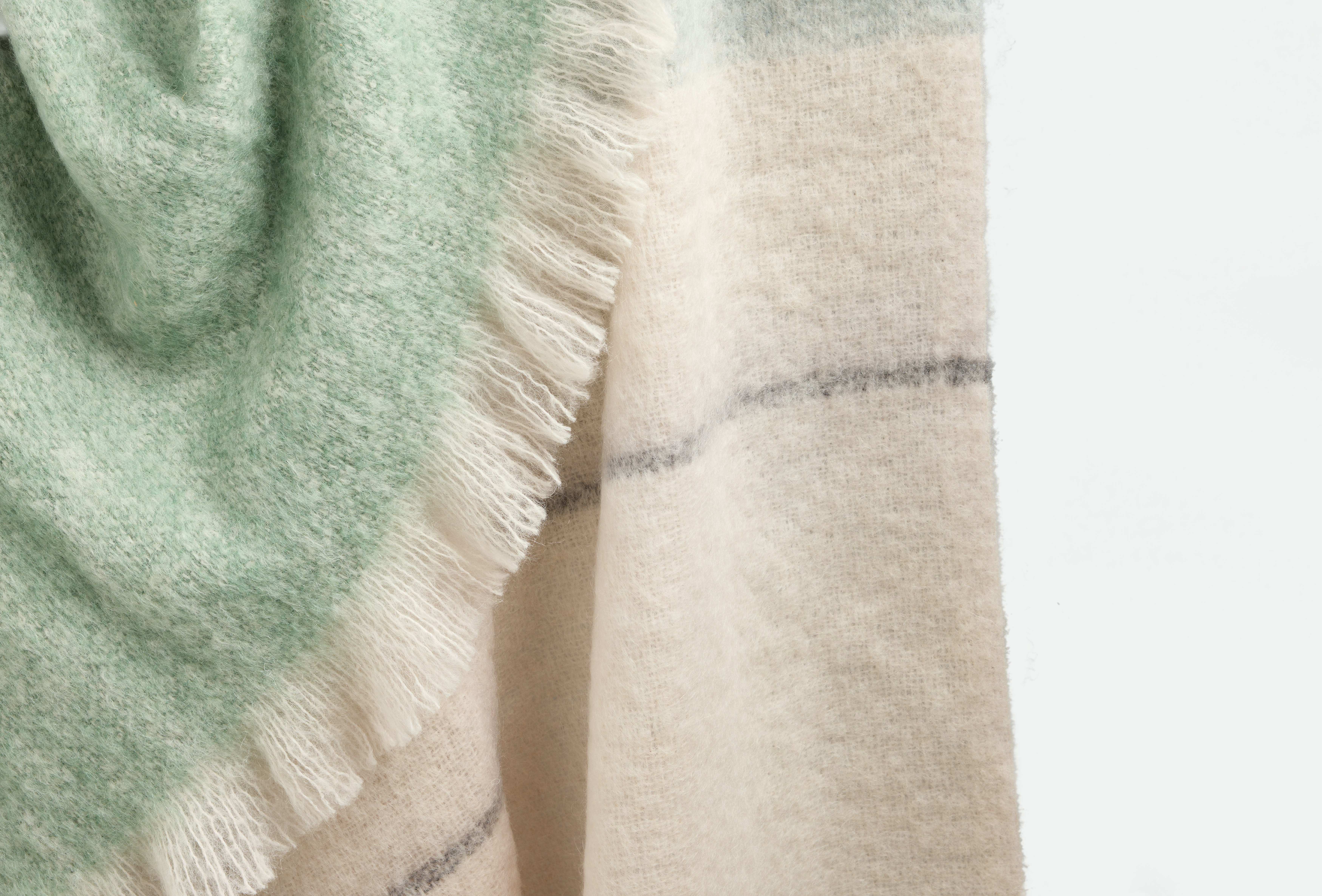 Avoca Colorblock Mohair Throw