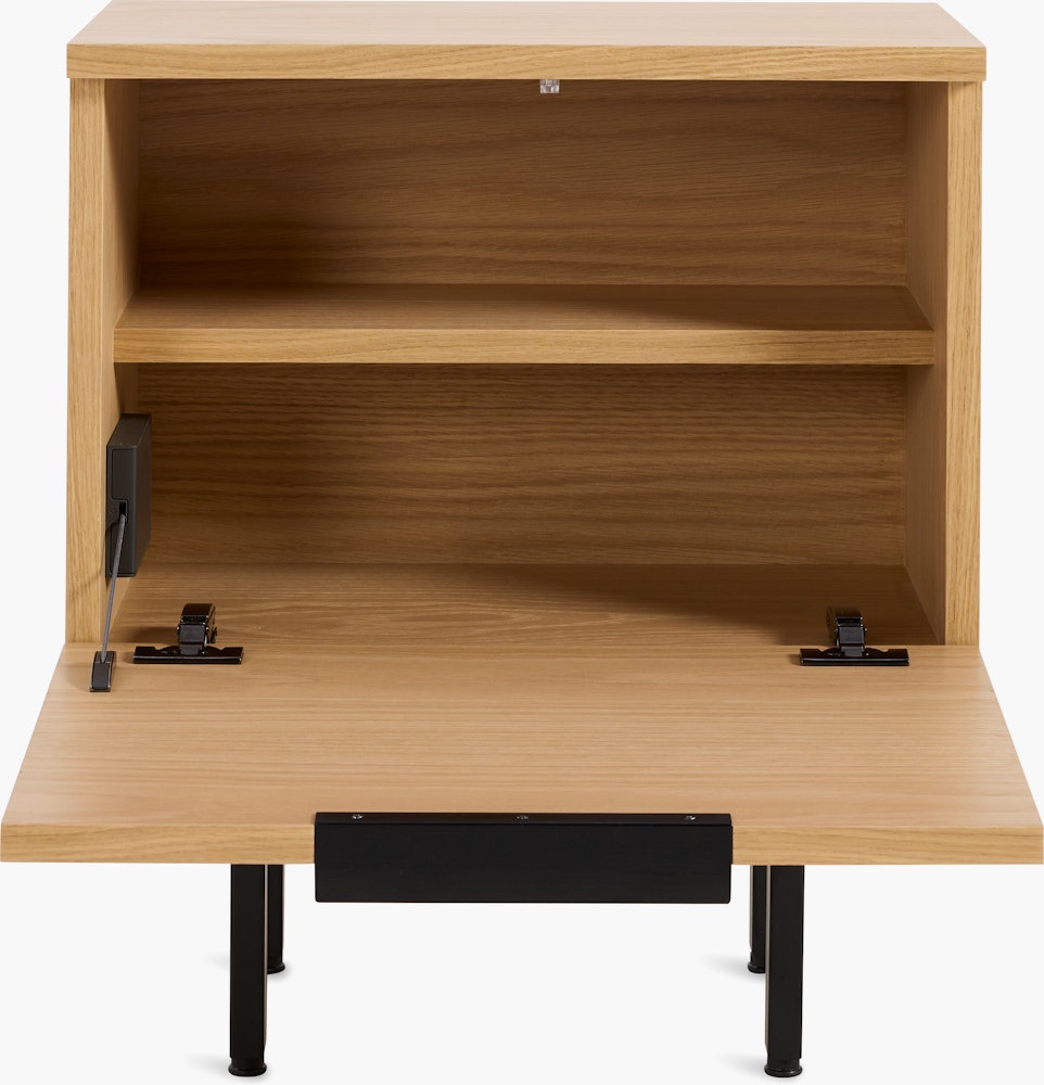 Elemental Bedside Table - white-oak