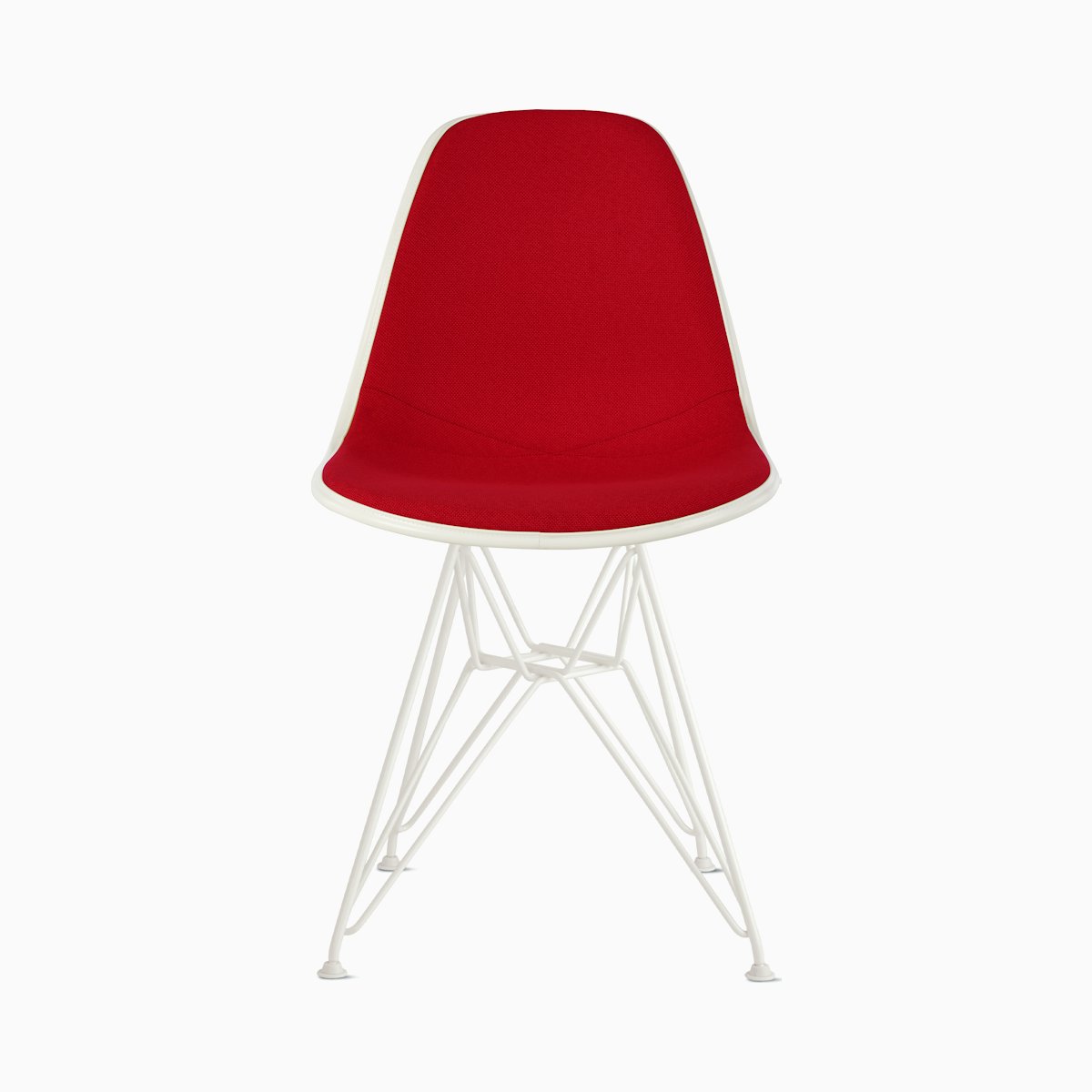 Eames Upholstered Molded Plastic Side Chair Eames Upholstered Molded Plastic Side Chair