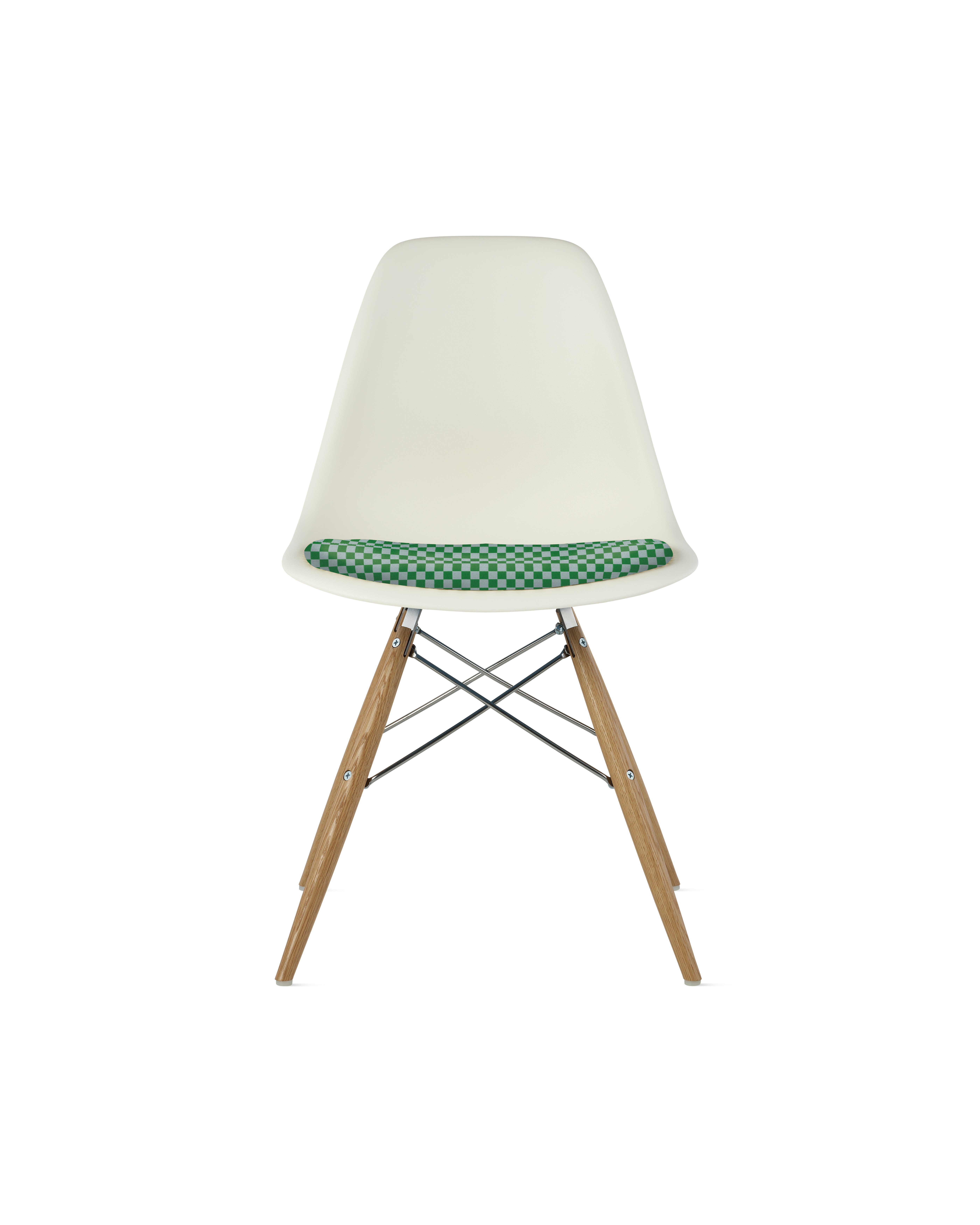 Eames Molded Plastic Side Chair with Seat Pad