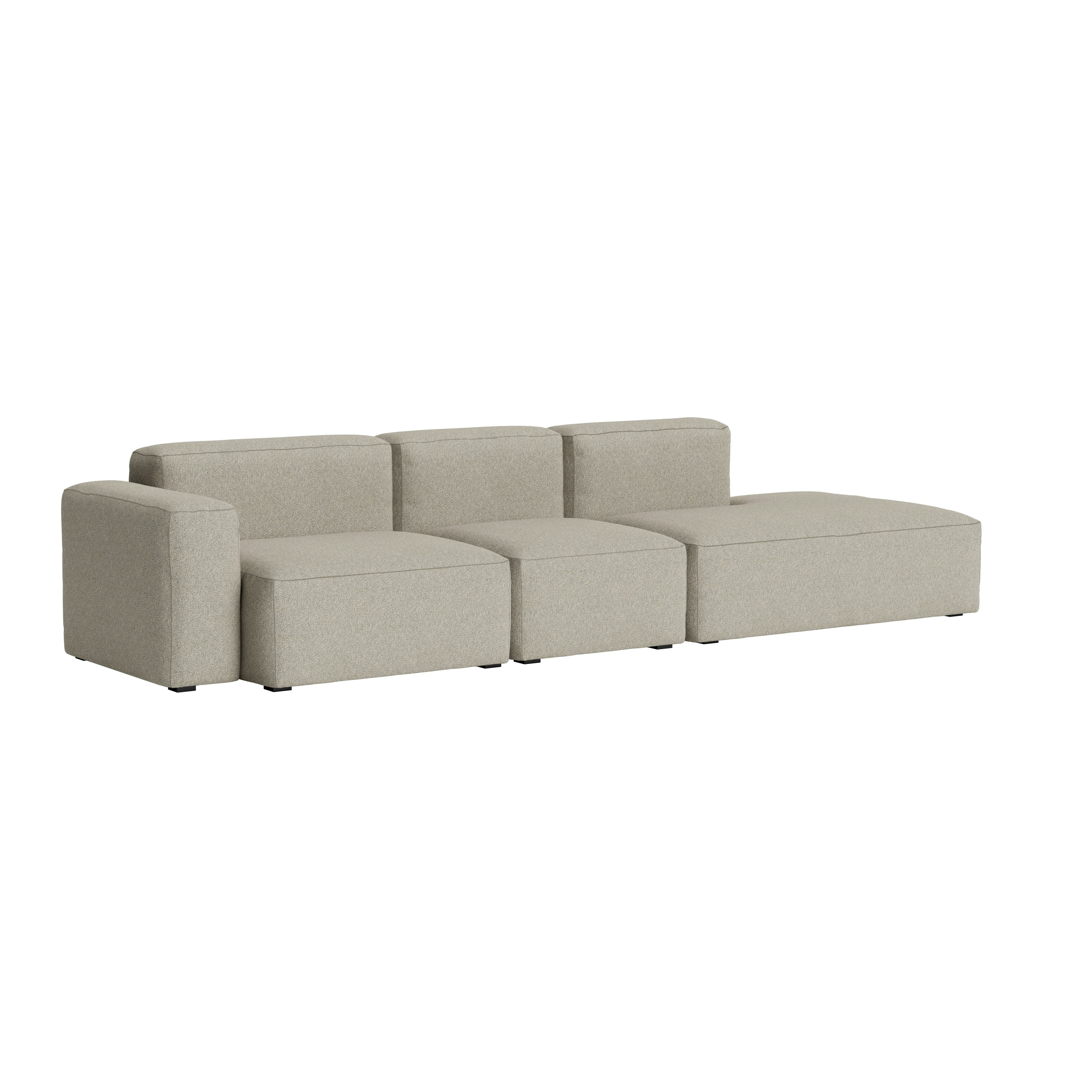 Mags SL One-Arm 3-Seat Sofa - Left, Loft, 200 Cobblestone