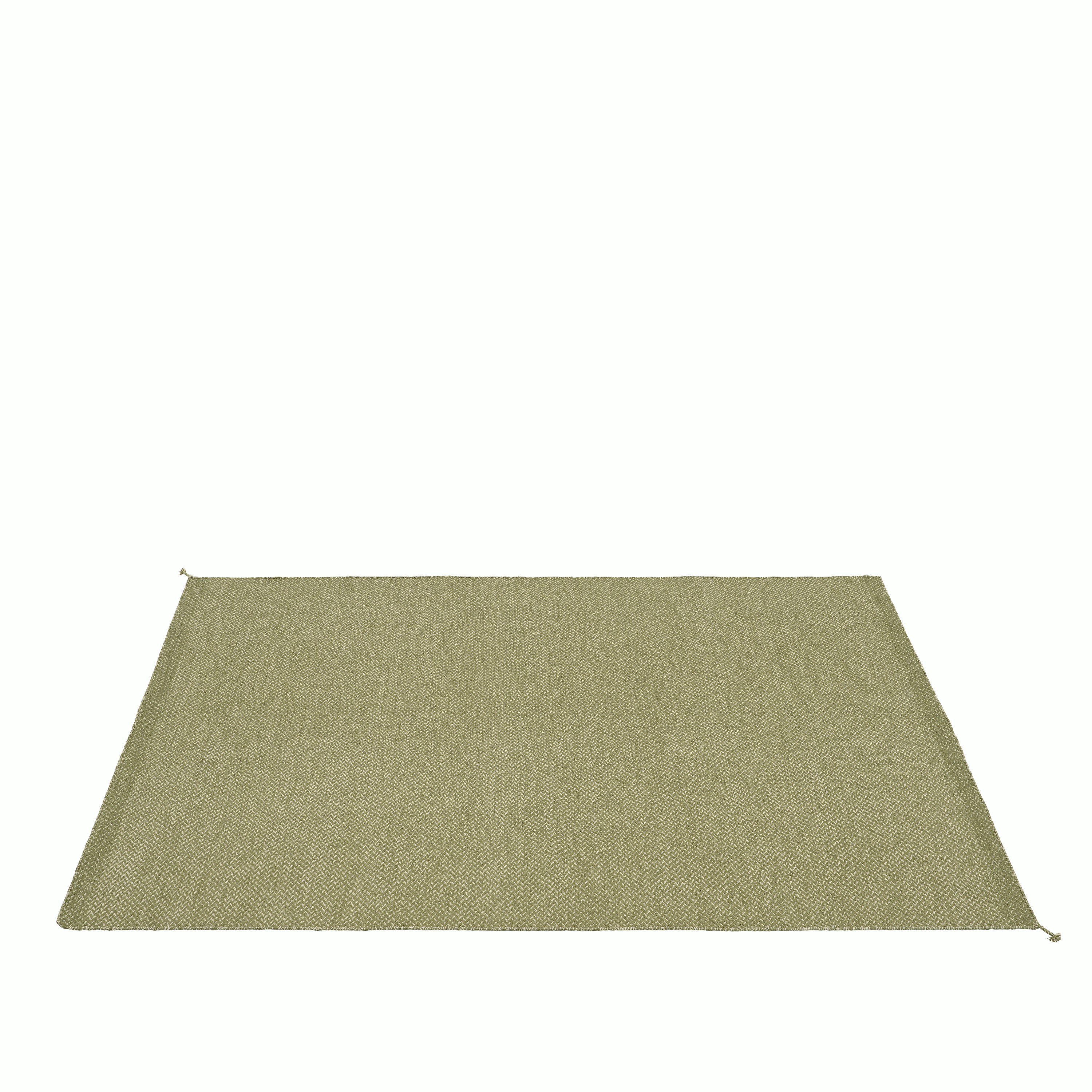 Ply rug recycled polyester 200x300 moss green angle muuto hi res