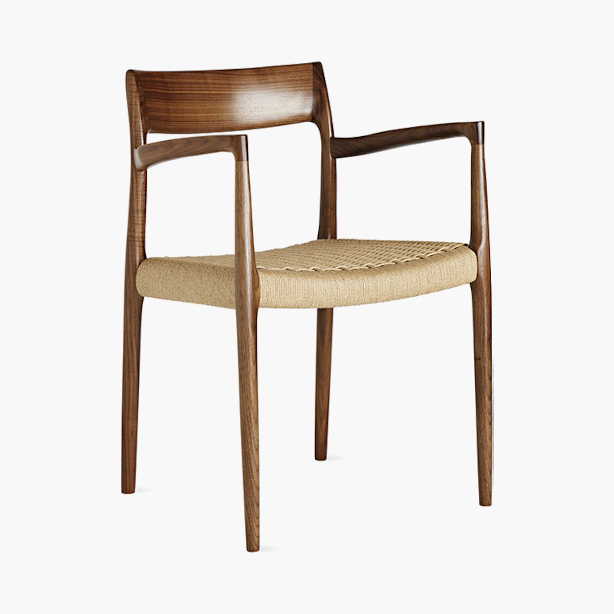 Moller Model 57 Armchair with Woven Seat