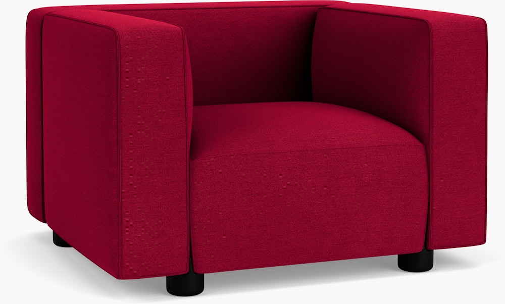 Barber Osgerby Armchair -  Black Lacquer,  Hourglass,  Flame