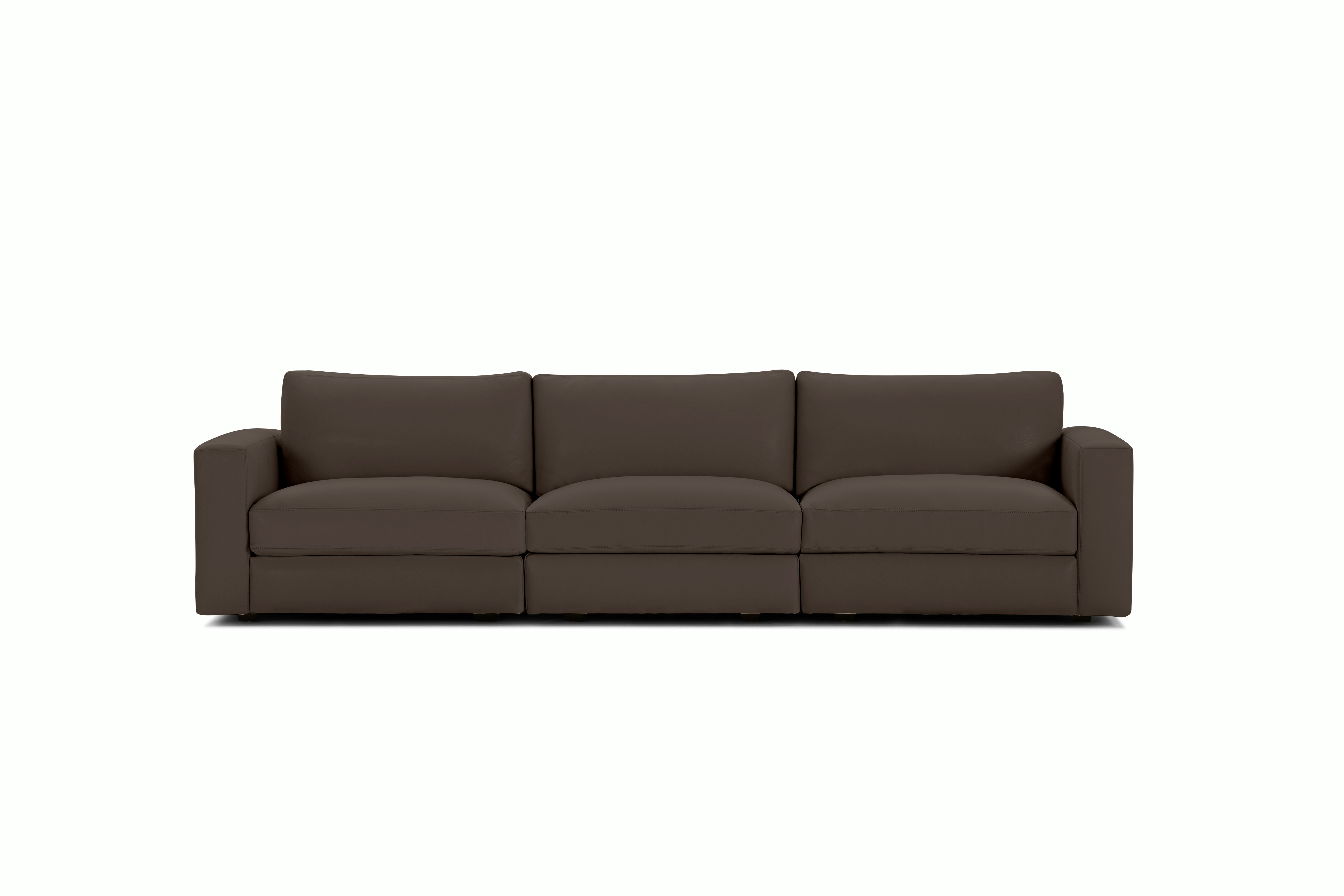 Reid Sofa - Three Seater,  Vienna Leather,  Stout,  1" Block"