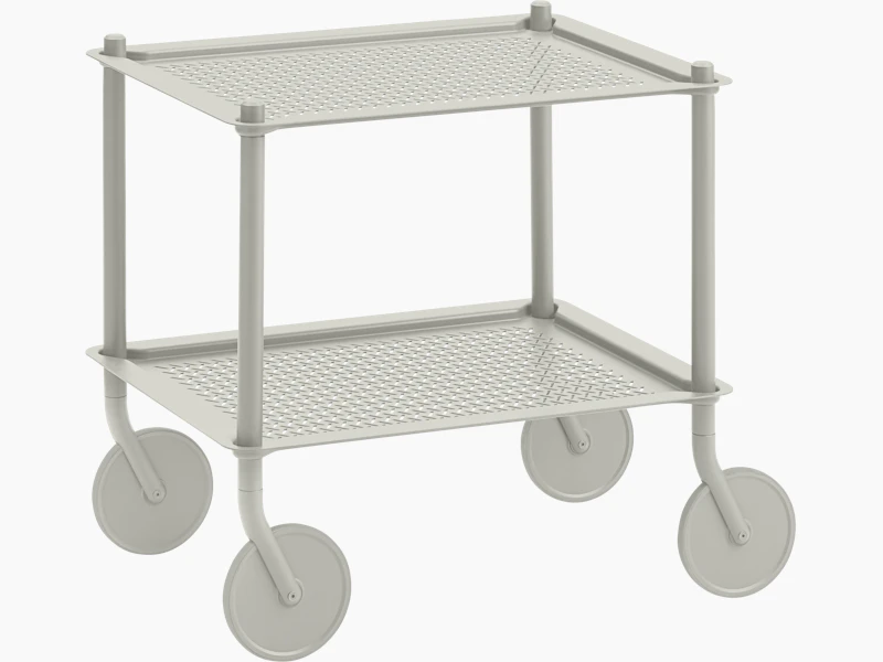 Flow Trolley - Two Shelves, Grey