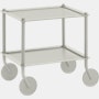 Flow Trolley - Two Shelves, Grey