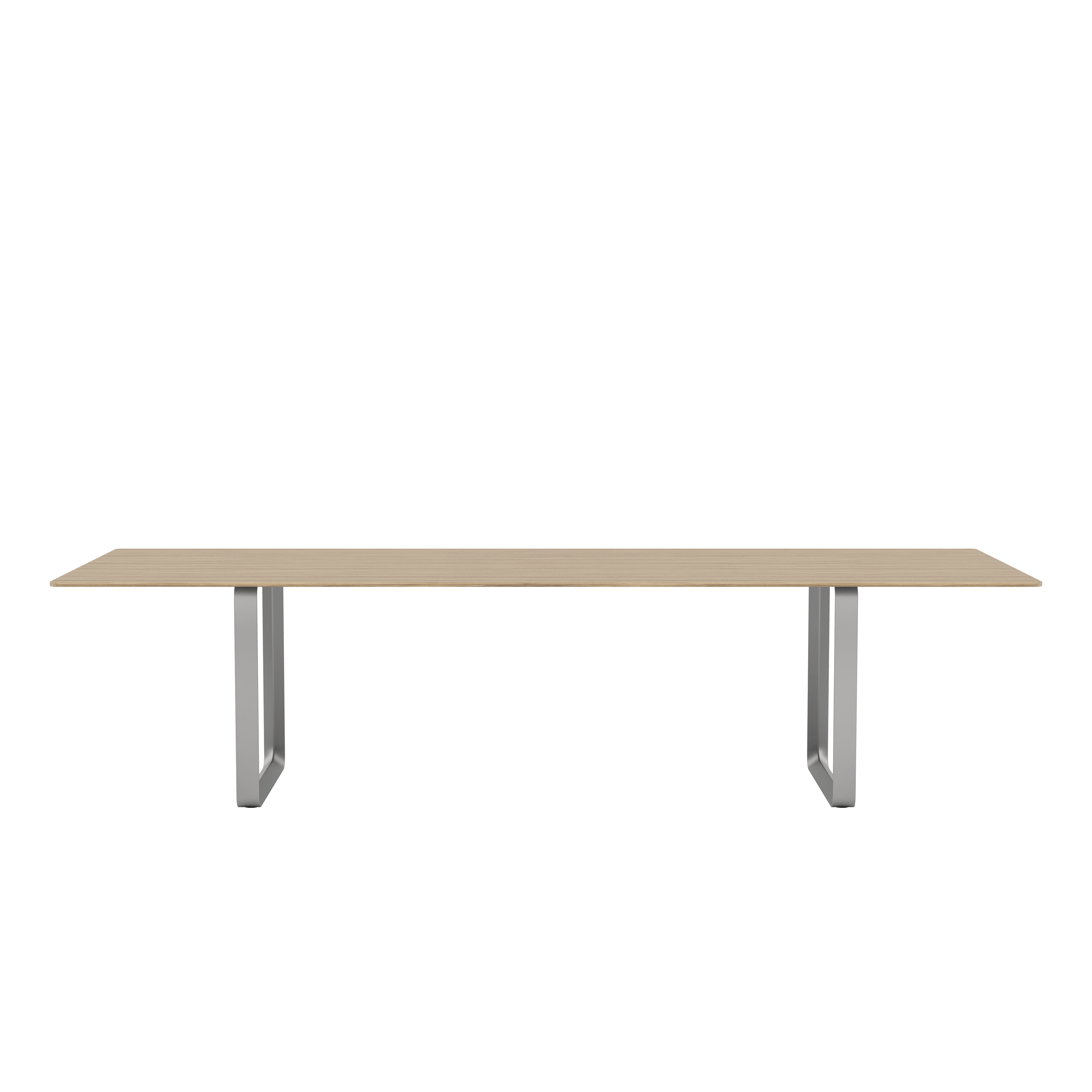 70/70 Table - 116" x 43"",  Solid Oak/Grey"