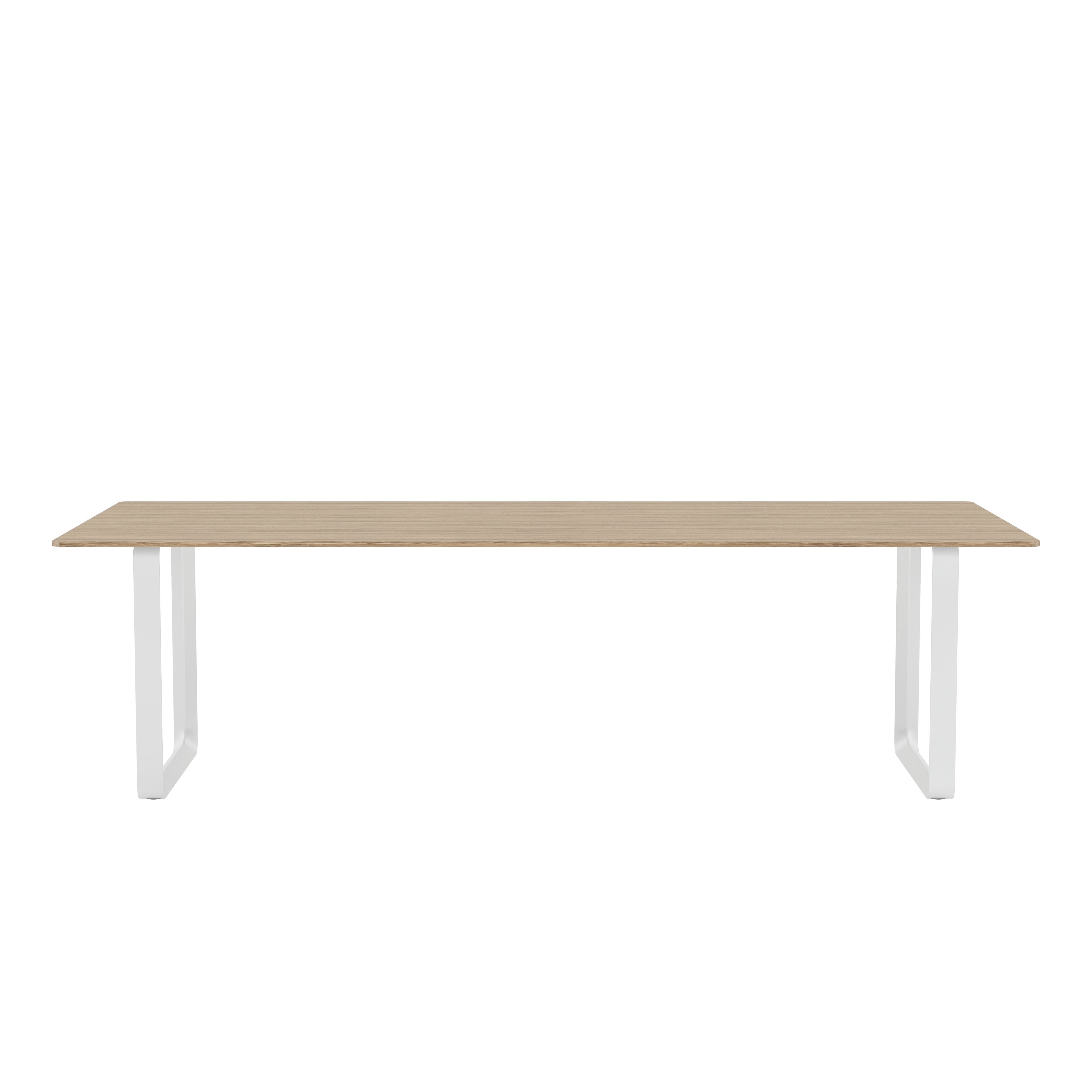 70/70 Table - 100" x 43"",  Solid Oak/White"