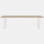 70/70 Table - 100" x 43"",  Solid Oak/White"