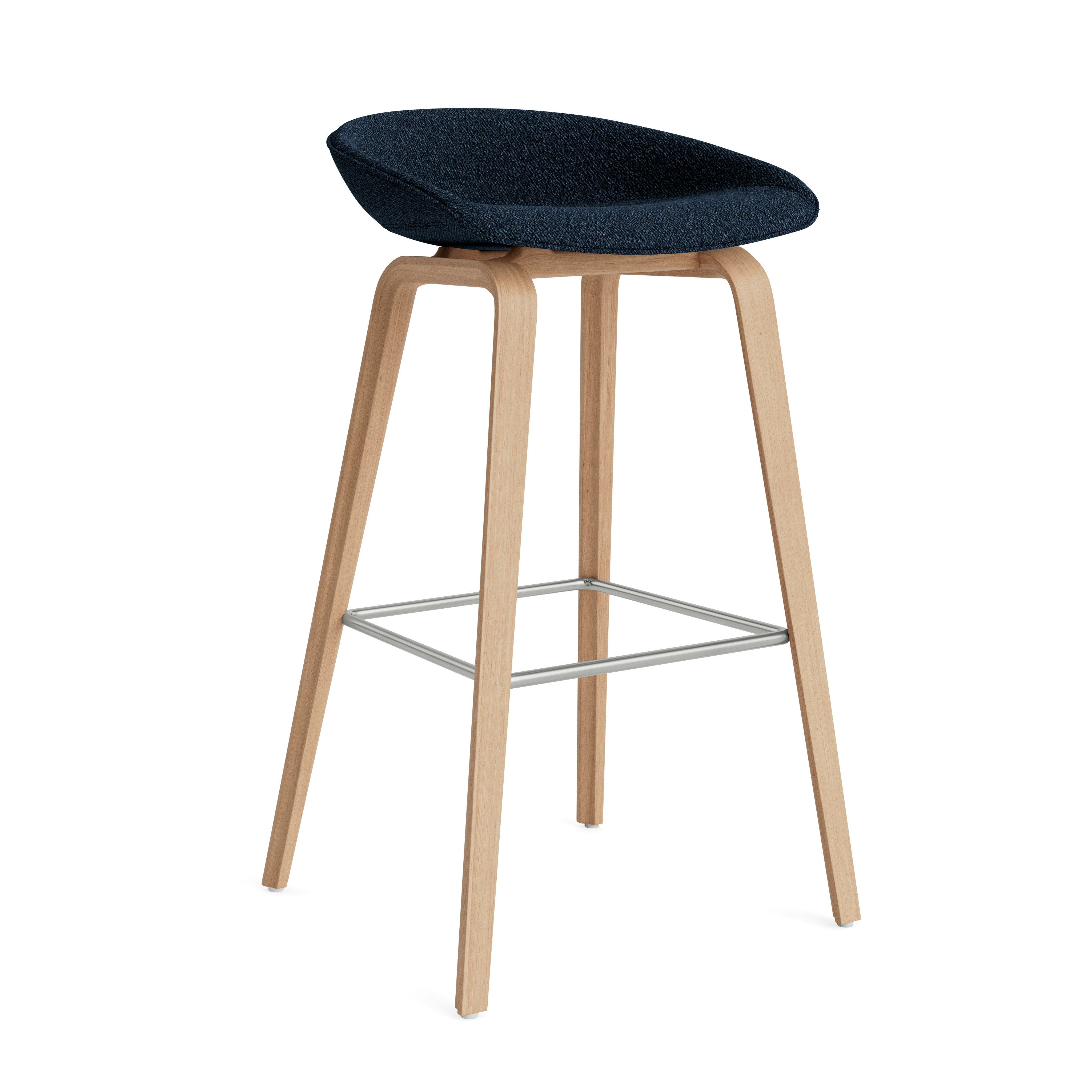 AAS 33 - Bar Height - Flamiber, J4 Dark Blue - Matte Lacquered Oak